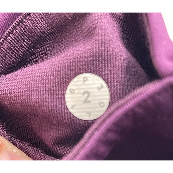Lululemon Purple High-Waisted Leggings With‎ Mesh Panels Size 2 - Picture 2 of 11